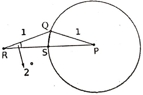 Suppose Q is a point on the circle with center P and radius 1, as shown ...