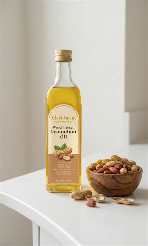 Wood-Pressed Groundnut Oil (Cold Pressed) – Adavi Farms