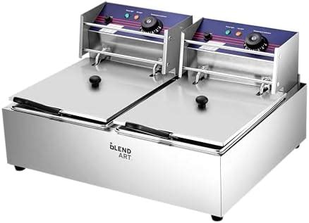 Blend Art Double Deep Electric Fryer Machine 2500+2500 Watts Automatic ...