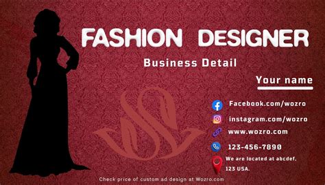 Business Card Design for Fashion 的图像结果