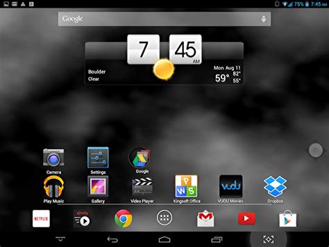 Image result for Android Tablet Home Screen