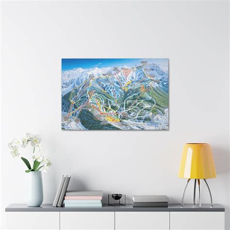 Telluride CO Trail Map Canvas Poster Colorado Ski Resort - Etsy