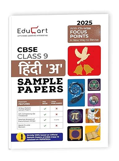 Educart CBSE Hindi A Class 9 Sample Papers for 2024-25 (Introducing Re ...