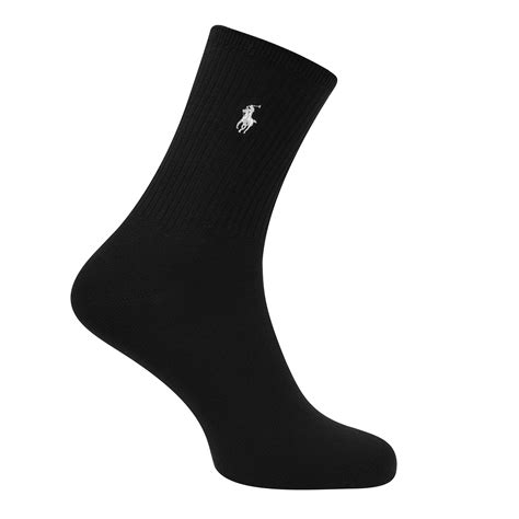 Polo Ralph Lauren Bodywear Women's Cotton Three-Pack Crew Socks ...