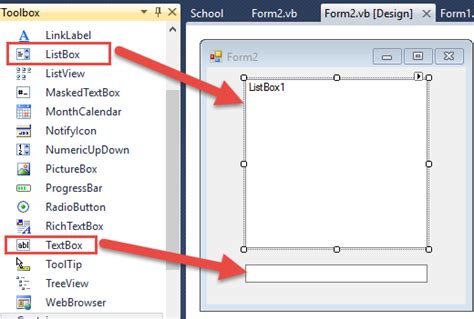 Use of ListBox in Visual Basic 2010 的图像结果