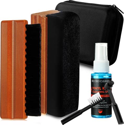 Amazon.com: Ziliny 6 Pcs Vinyl Record Cleaning Kit Includes Velvet Soft ...