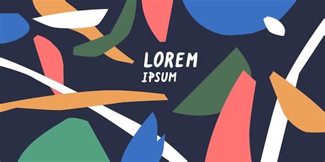 Une composition avec des éléments abstraits dans un style populaire ...