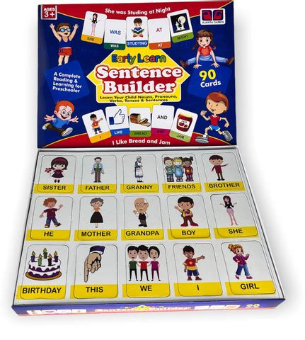Ajanta Games Early Learn Sentence Builder Party & Fun Board Game ...