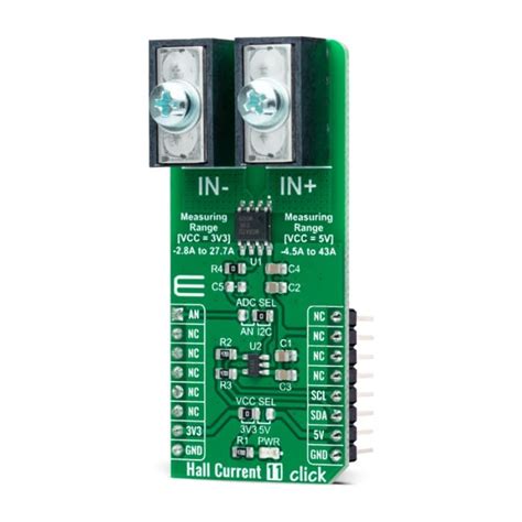 MIKROE-4797 MikroElektronika | MikroElektronika Hall Current 11 Click ...