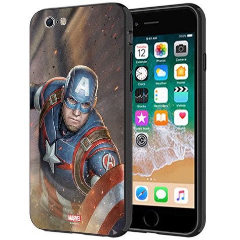 CellKraft Marvel Captain America Printed Mobile Cover for iPhone 6s ...