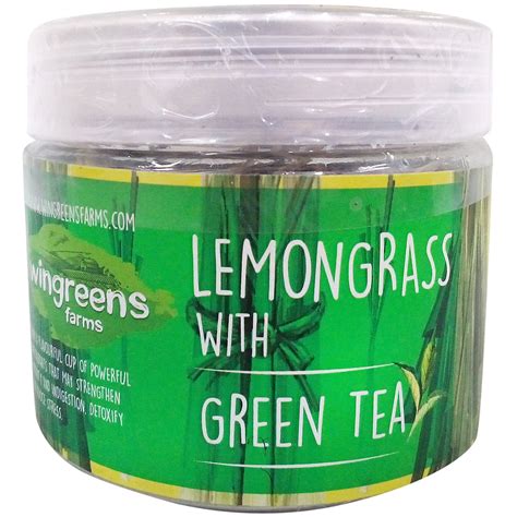 Wingreens Farms Green Tea - Lemongrass, 60g Box : Amazon.in: Grocery ...