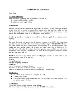 Image result for Audio Lab Experiments