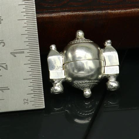 Sterling silver customized designer lord Shiva lingam box, unique rare ...