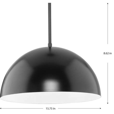 Progress Lighting Perimeter Matte Black Modern/Contemporary Dome Medium ...