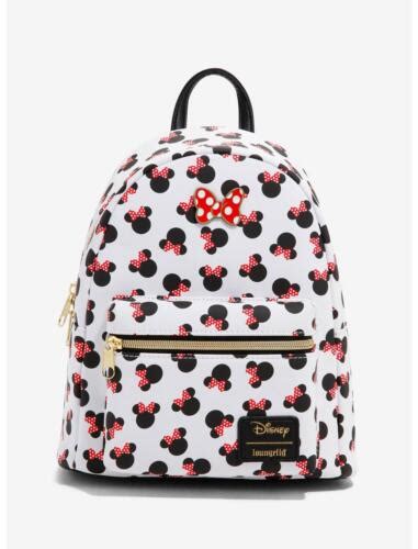 Buy Loungefly Disney Minnie Mouse Heads Mini Backpack - New Online at ...