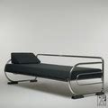 Tubular steel couch/daybed in Aeronautic Streamline Design - ZEITLOS ...