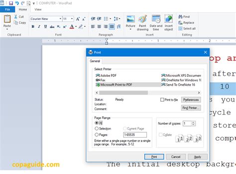 Image result for WordPad Printing