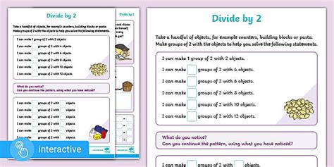 👉 Supports White Rose Y2: Multiplication/Division: Divide by 2