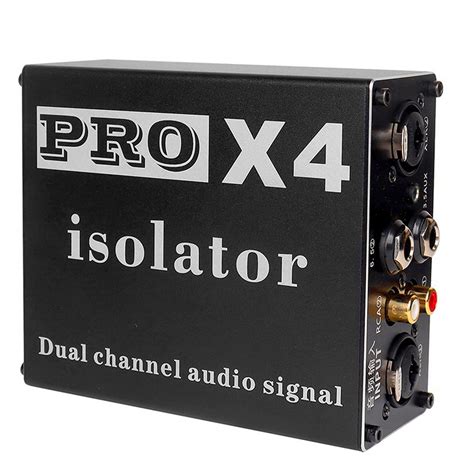 PRO X4 Multifunctional Audio Isolator, 6.5mm 3.5mm XLR Audio Noise ...