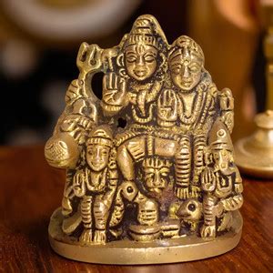 Rhaa Lord Shiva, Parvati, Kartikeya, Ganesha, & Shivling Panchdhatu ...