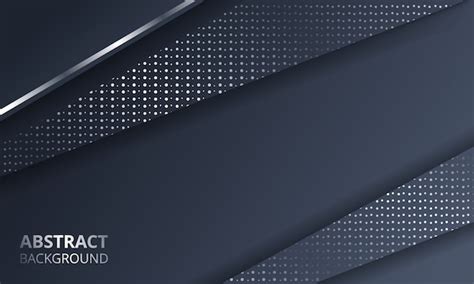 Abstract dark metallic silver frame layout tech background | Premium Vector