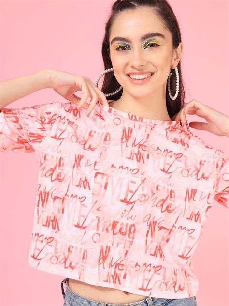 TANDUL Printed Women Round Neck Multicolor T-Shirt