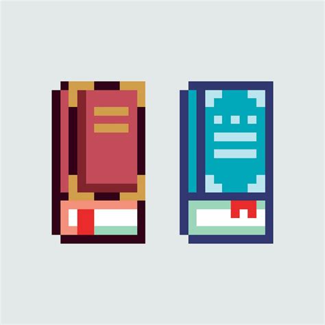 pixel books pixel art book illustration 33207472 Vector Art at Vecteezy