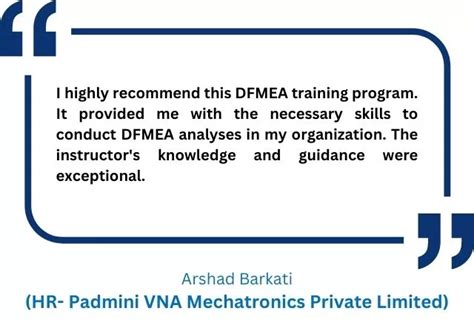 Design FMEA Training | DFMEA Training