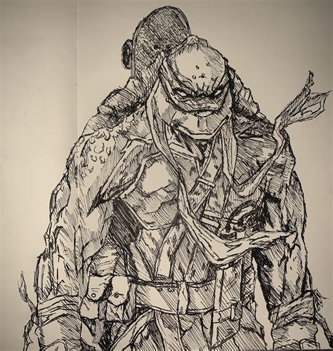 Teenage mutant ninja turtles pen sketch : r/drawing