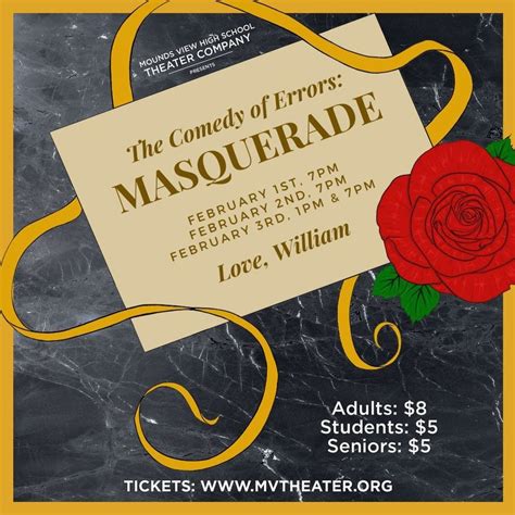 The Comedy of Errors: Masquerade Edition, 1900 Lake Valentine Rd Arden ...