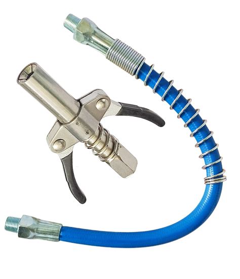 Inditrust 1pc Double handle Grease Gun Coupler with 1pc 30cm Hose 10000 ...