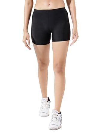 Buy LYCOT Women's Nylon Plain Hot Short for Activewear, Swimming ...