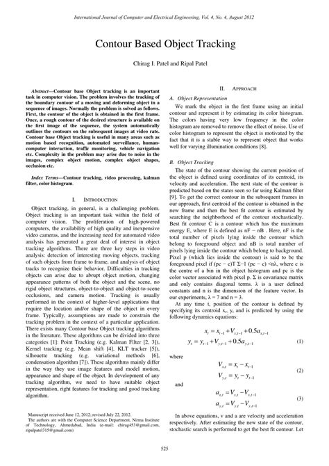 Image result for Contour Tracking Algorithm
