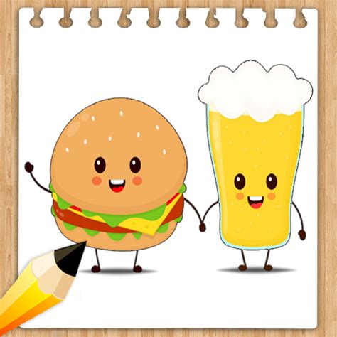 How to drawing Characters Cute Food Kawaii Step by Step - App on Amazon ...