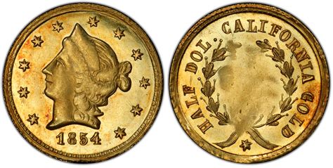 Images of California Fractional Gold 1854 G50C BG-431 - PCGS CoinFacts