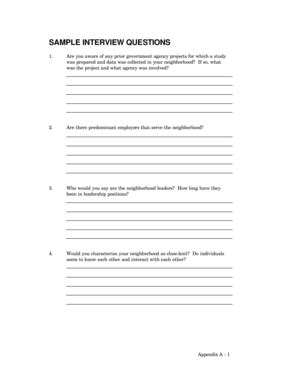18 Printable Sample Interview Questions Forms and Templates - Fillable ...