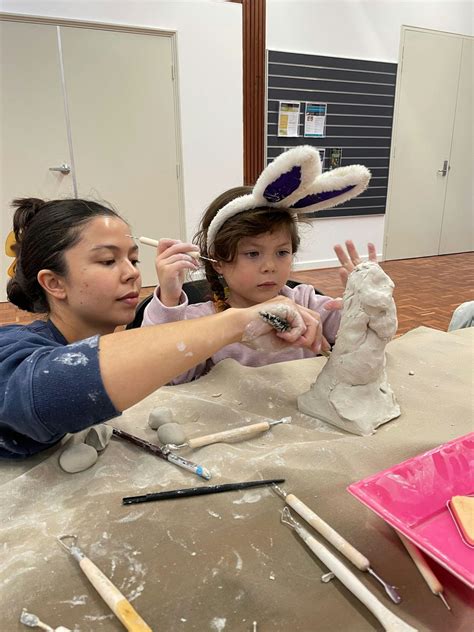 Clay Play Parent and Child, Belmont Potters Group, Cloverdale, 5 April ...
