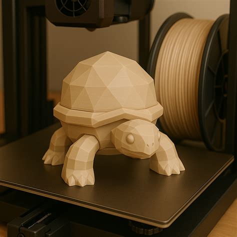 Low-Poly Tortoise Figurine | Cute 3D Printed Turtle for Desk or Decor 🐢 ...