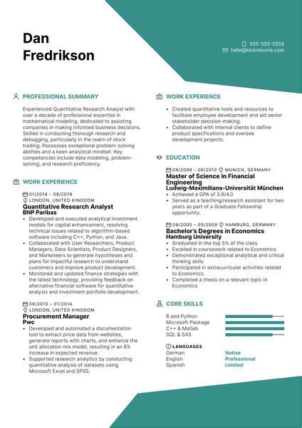Game Programmer Resume Example | Kickresume