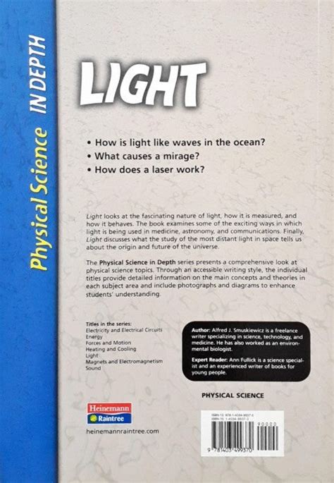 Physical Science in Depth Light – Books and You