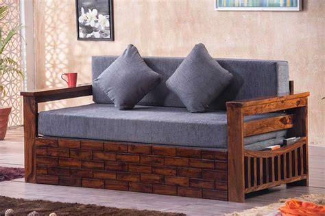 Buy Solid Wood Crew Sofa Cum Bed Online In India | Saraf Furniture ...