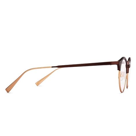 Buy Brown Gold Brown Full Rim Round John Jacobs Pro Titanium JJ E15891 ...