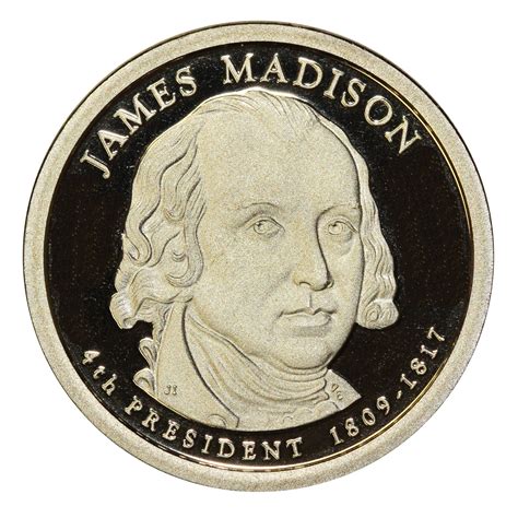 2007 -S James Madison Presidential Proof Dollar Gem Deep Cameo US Coin ...