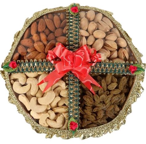 Perfect Diwali Gift: Steel Thali with Dry Fruits | Farmonics