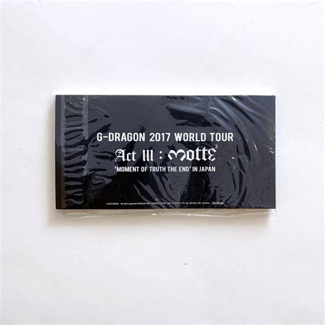 G-DRAGON Scratch Book *Not for Sale|G-DRAGON 2017 WORLD TOUR ACT:III ...