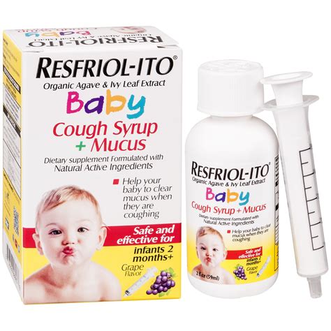 Resfriol-ito Baby Cough + Mucus Relief Syrup, Grape Flavor, 2 fl oz - Walmart.com