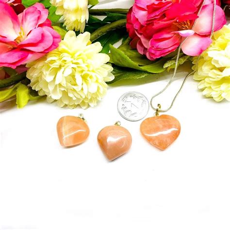 Shop Orange Aventurine Heart Pendants for Self-Worth - Talk to Crystals