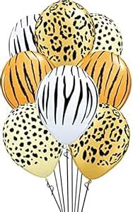 Brain Giggles Jungle Animal Print Balloons Leopard Spots Latex Balloons ...