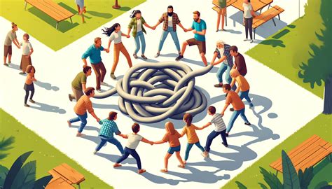 Human Knot – Group Games