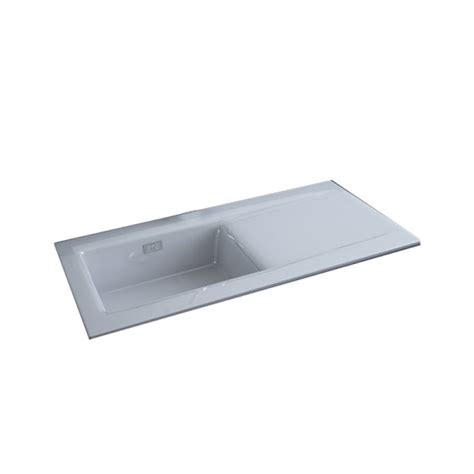 Rak Dream 1010x510x220 White Kitchen Sink with Waste Fitting kit for ...